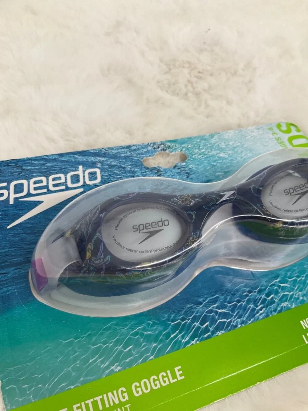 Speedo 2pk Swim Goggles Kids age 3-6 - Anti Fog No Leak UV Protection NEW Glide